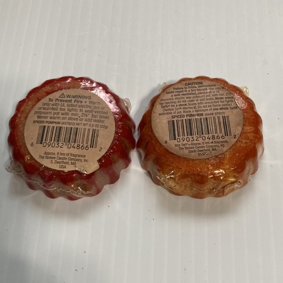 2 Yankee Candle Tarts SPICED PUMPKIN NEW 0.8 oz each - Picture 7 of 7